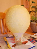Lámpara de papel elaboración casera
